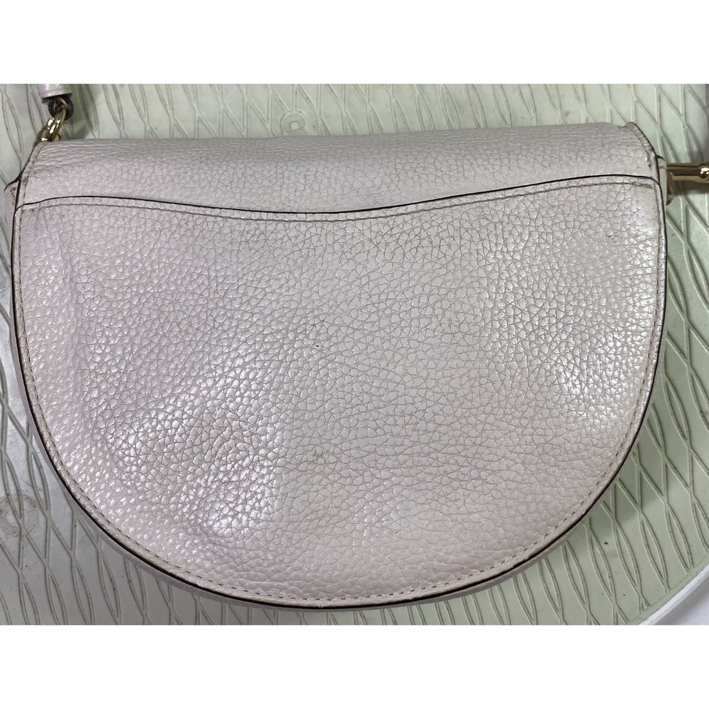 Coach Ellen Women's Leather Crossbody Purse Crescent Ivory 6x8x2"‎ See Desc - Picture 3 of 12